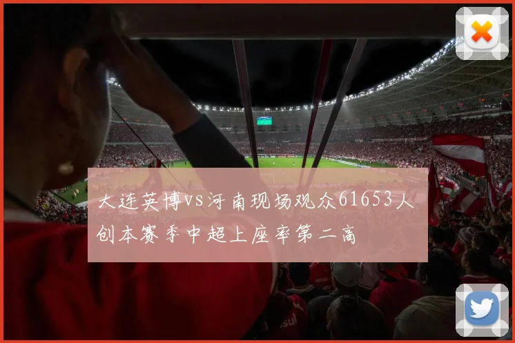大连英博vs河南现场观众61653人 创本赛季中超上座率第二高